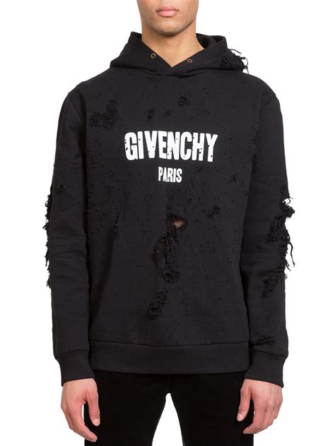 givenchy paris sweatshirt with holes|givenchy sweatshirt price.